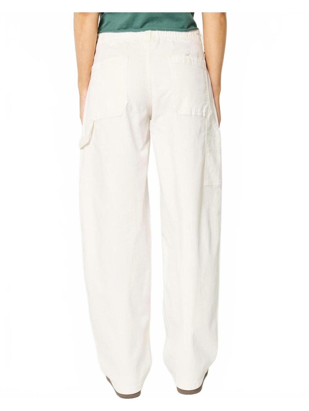 Hollister Low-Rise Tapered Baggy Carpenter Pants Cloud White Size 00S - Picture 4 of 4